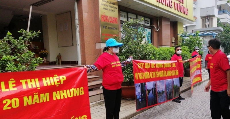 Người dân khổ với dự án khu dân cư 13 A của Công ty Hồng Quang